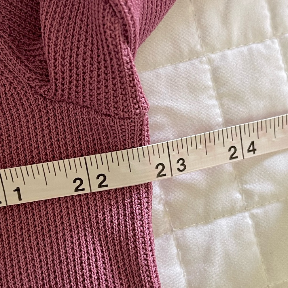 Lululemon Lightweight Knit Long Sleeve Polo color Mauve Pink size M - Picture 11 of 12